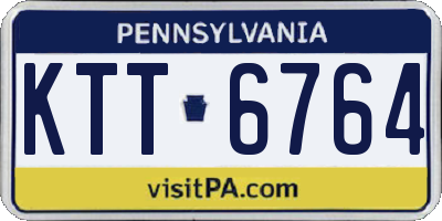 PA license plate KTT6764
