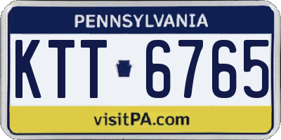 PA license plate KTT6765