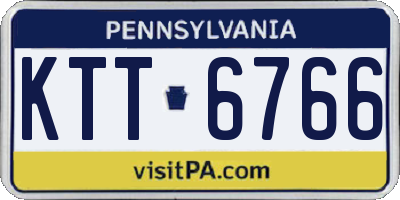 PA license plate KTT6766