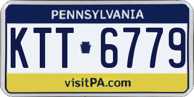 PA license plate KTT6779