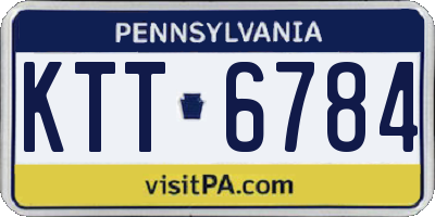 PA license plate KTT6784