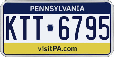 PA license plate KTT6795