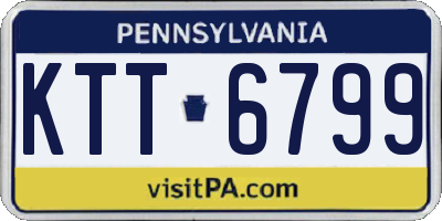 PA license plate KTT6799