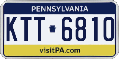 PA license plate KTT6810
