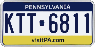 PA license plate KTT6811