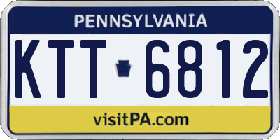 PA license plate KTT6812