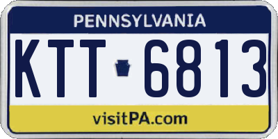 PA license plate KTT6813