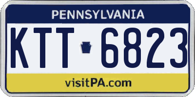 PA license plate KTT6823