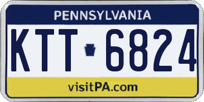 PA license plate KTT6824