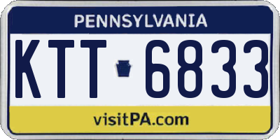 PA license plate KTT6833