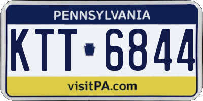 PA license plate KTT6844