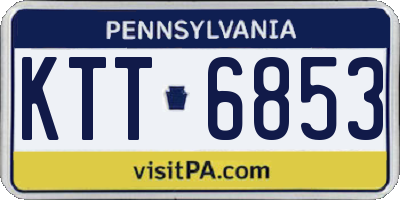 PA license plate KTT6853