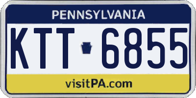 PA license plate KTT6855