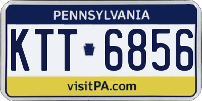 PA license plate KTT6856