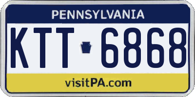 PA license plate KTT6868