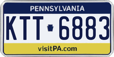 PA license plate KTT6883