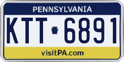 PA license plate KTT6891