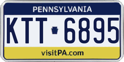 PA license plate KTT6895