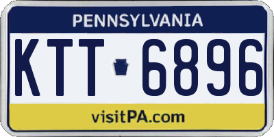PA license plate KTT6896