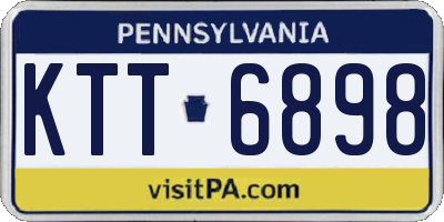 PA license plate KTT6898