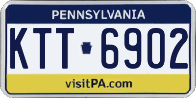 PA license plate KTT6902