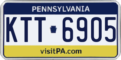 PA license plate KTT6905