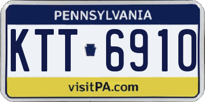 PA license plate KTT6910
