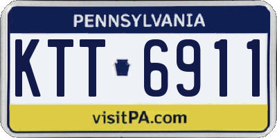 PA license plate KTT6911