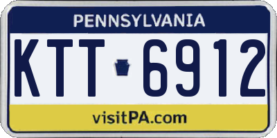PA license plate KTT6912