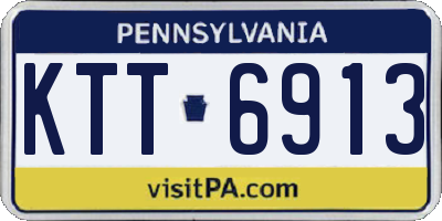 PA license plate KTT6913