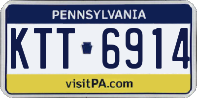 PA license plate KTT6914