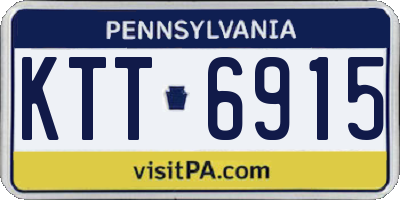 PA license plate KTT6915