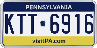 PA license plate KTT6916