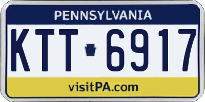 PA license plate KTT6917