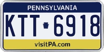 PA license plate KTT6918
