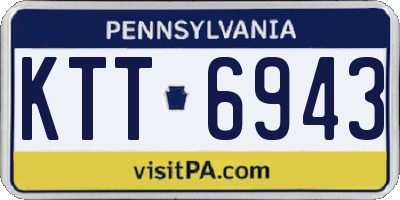 PA license plate KTT6943