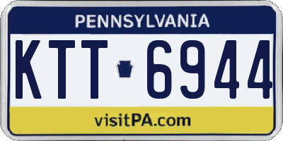 PA license plate KTT6944