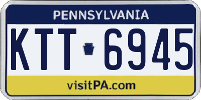 PA license plate KTT6945