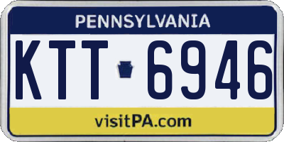 PA license plate KTT6946