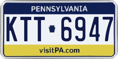 PA license plate KTT6947