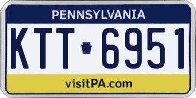 PA license plate KTT6951