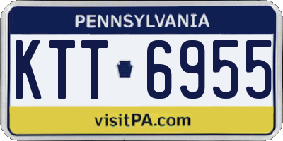 PA license plate KTT6955