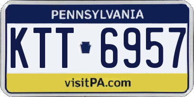 PA license plate KTT6957