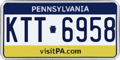 PA license plate KTT6958