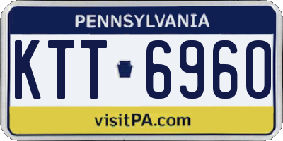 PA license plate KTT6960
