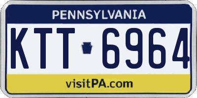 PA license plate KTT6964