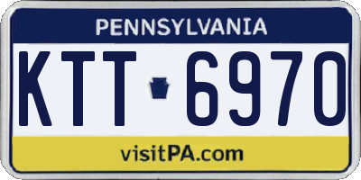 PA license plate KTT6970
