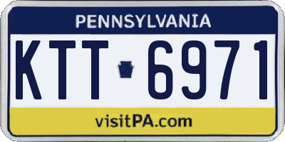PA license plate KTT6971