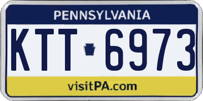 PA license plate KTT6973