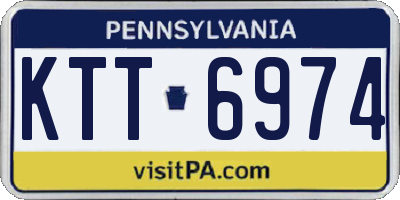 PA license plate KTT6974